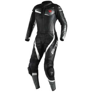 Dainese Veloster Black Seca 4 1PC Perforated Leather Suit Size 48 lady